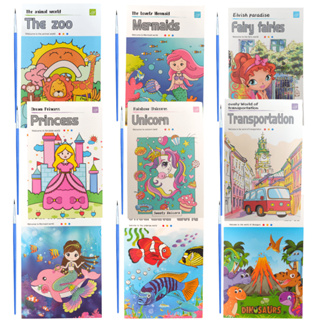 O reino das meninas anime avatar mão desenho livro de colorir ault crianças  kawaii desenhos animados loli aquarela pintura técnica livro