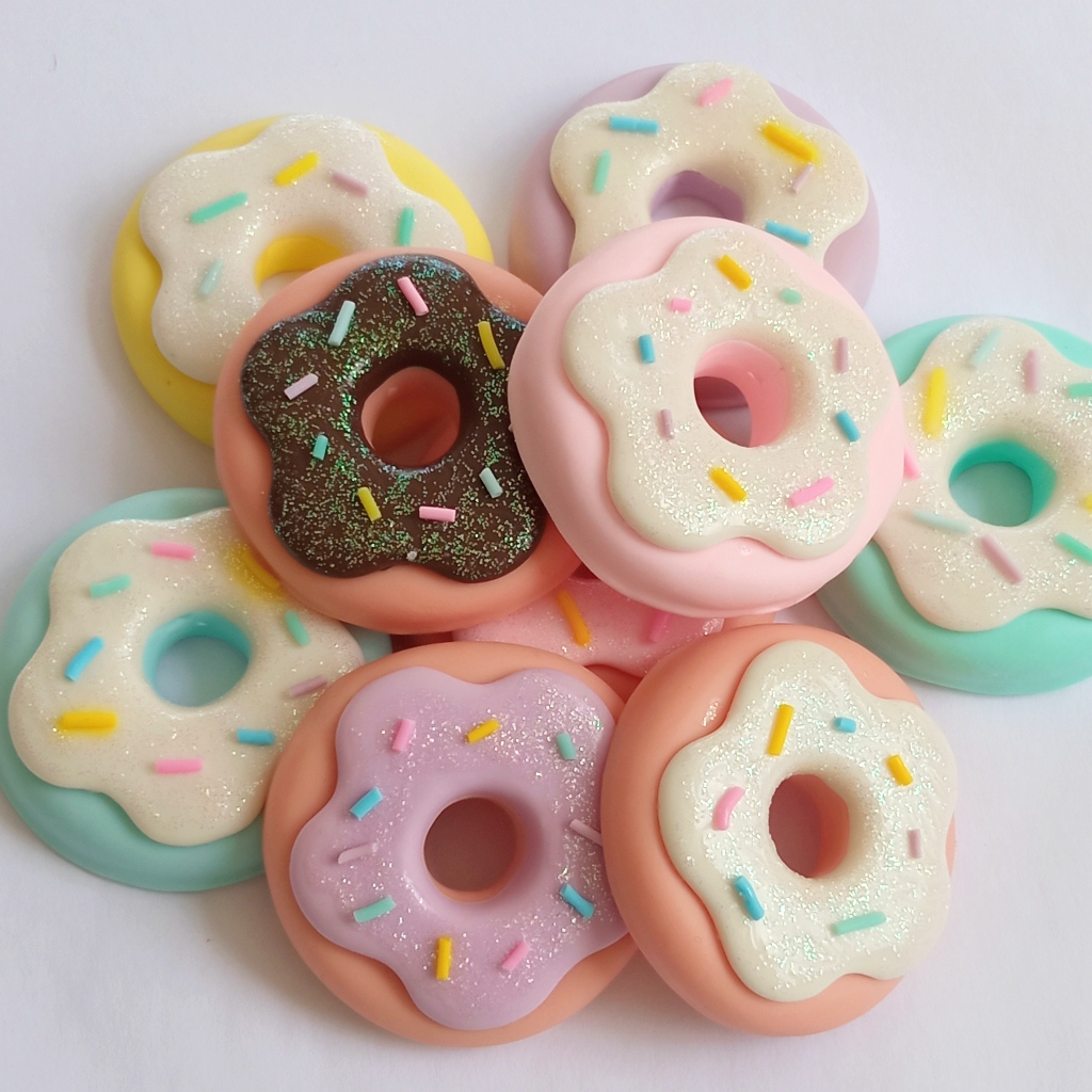 Aplique de Biscuit Donnut - 2 Unidades