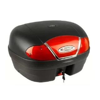 Baú / Bauleto Para Moto 46 Litros Com Base / Capacidade Para 2 Capacetes - Reforçado - Glider 4100 / 4100P