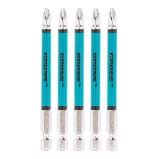 Ponta Bits PH2 70mm 5 Peças Ponteira Magnética Antiderrapante Furadeira Parafusadeira Aço S2 Imantado