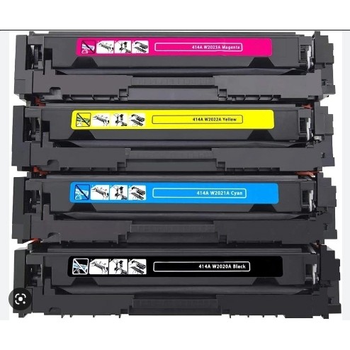 Kit Toner P/ Impressora Color Laserjet Pro M454dw M454 M454dn, 479dn, com chip, Black, magenta, ciano, yellow