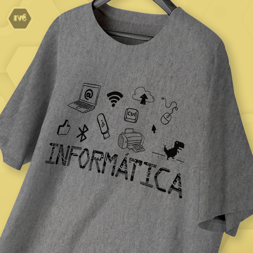 Camiseta Personalizável INFORMÁTICA | Shopee Brasil