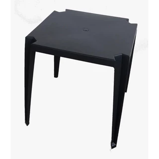 Mesa De Plastico Quadrada Monobloco Preta casa cozinha ,sala area gourmet resistente