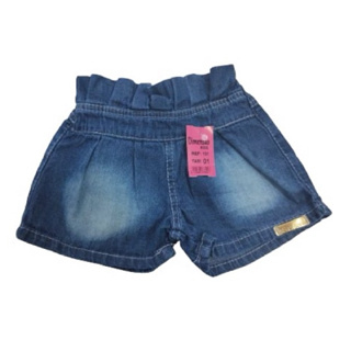 Short Jeans Feminino Fashion Infantil