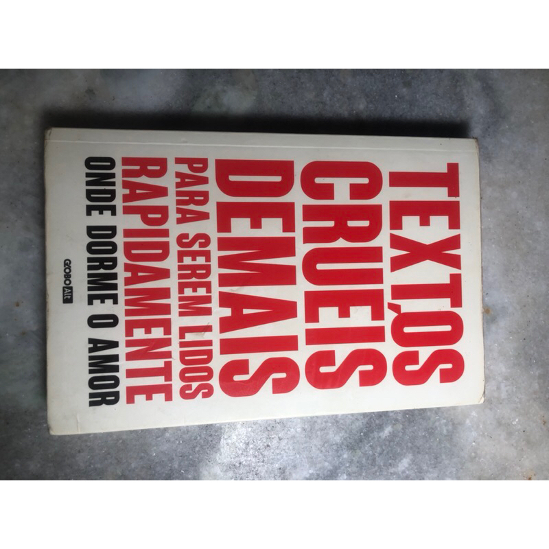 SEBO - livro Textos crueis demais para serem lidos rapidamente volume ...