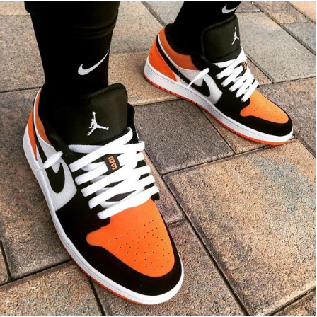 Tenis Air Jordan 1 Nike Masculino Dunk Cano baixo Laranja/Preto/Roxo/Vermelho Low Super desconto