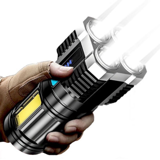 Lanterna Tática Forte Led Potente Ultra Brilhante Uso Externo Longo Alcance Recarregável Usb Portátil