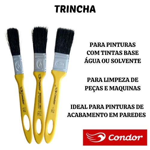 Pincel trincha condor para pintura | Shopee Brasil
