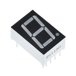 Display Led 1 Digito 7 Segmentos Vermelho Catodo P/ Arduino