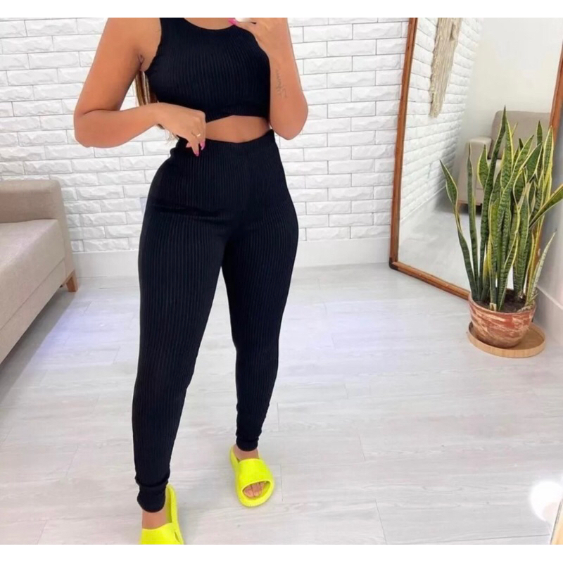 Calça Legging Canelada