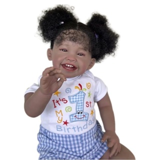 Boneca Bebê Reborn Negra Realista, Brinquedo Usado 83739407