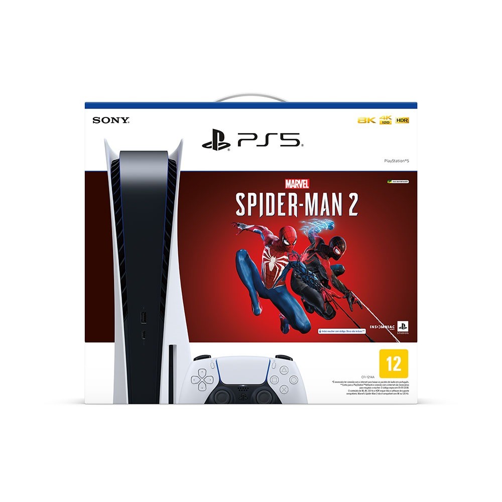 Console Sony Playstation 5 Ps5 Midia Física Marvel