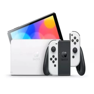 Nintendo Switch Oled 64gb Standard Cor Branco E Preto