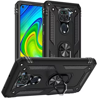 Capa capinha Anti Impacto Anel Xiaomi Redmi Note 9(película Vidro opcional)