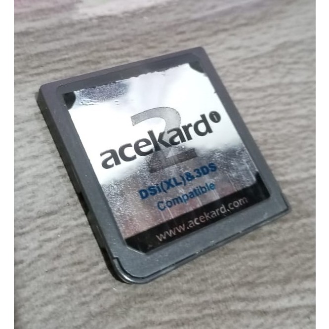 Flashcard Acekard 2i NDSi 3DS Cartao de Memoria 2GB SanDisk com Jogos