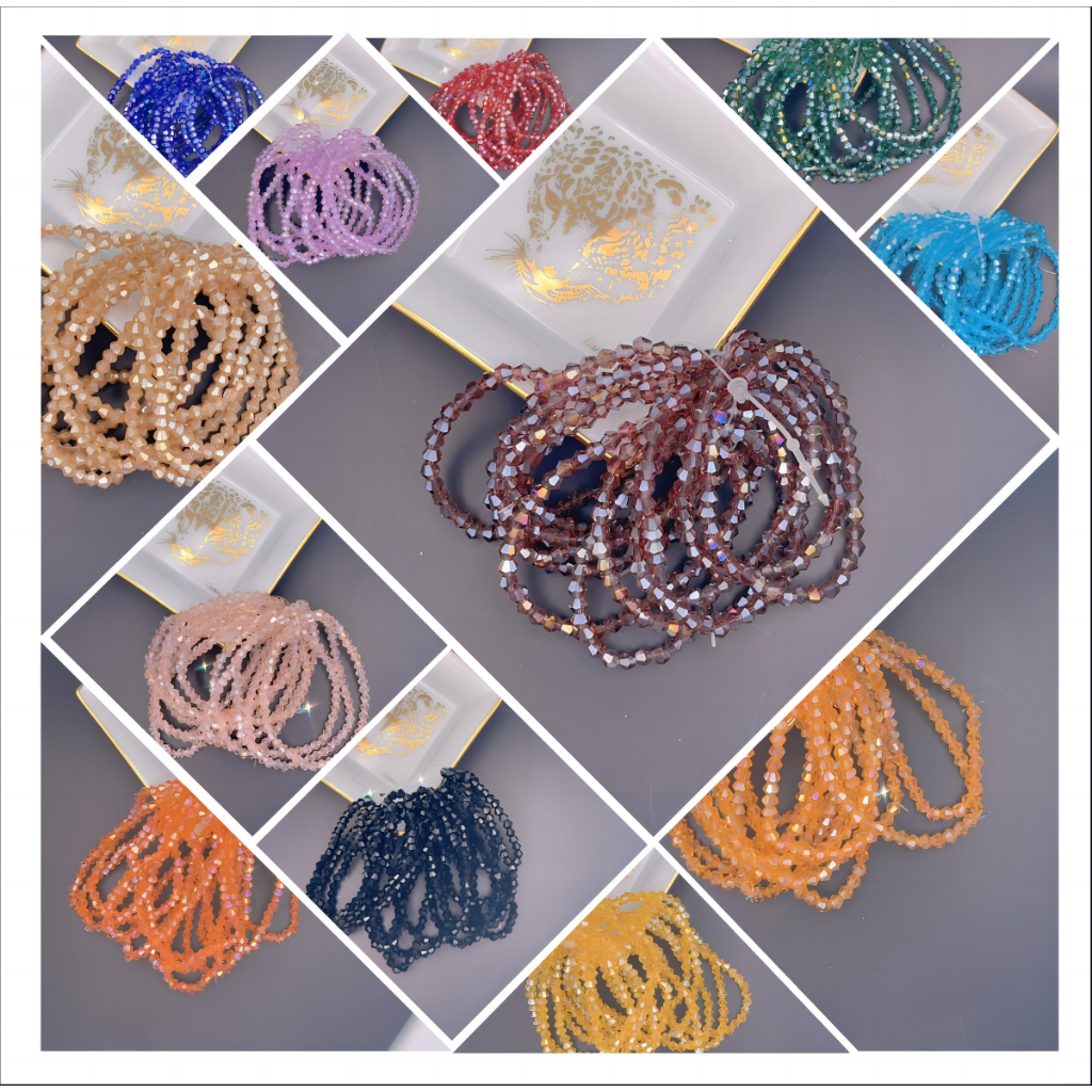 Z.W BIJOUX - 24 pcs Pulseira De Cristal Bijuteria 4/8 mm | Shopee