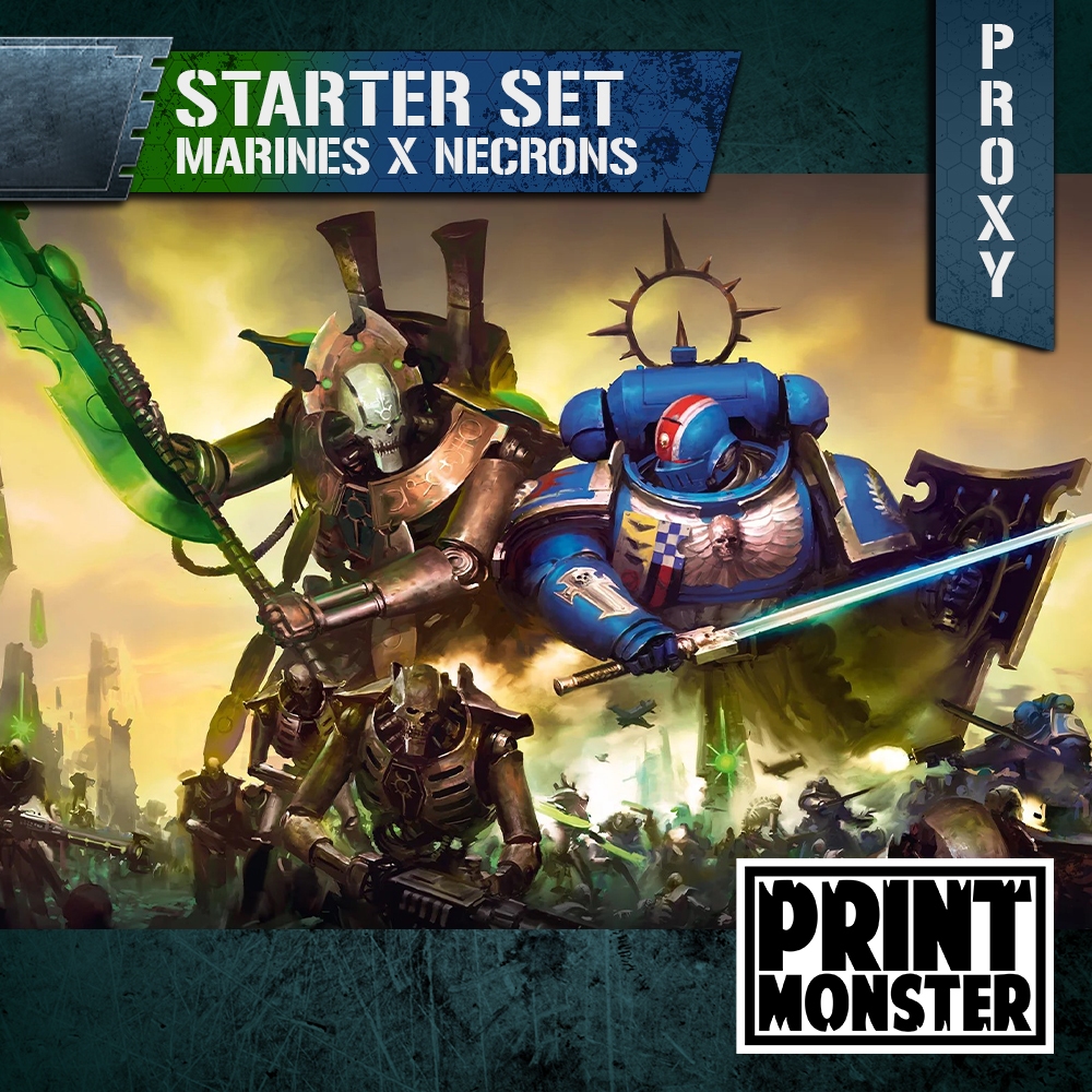 Starter Set Marines vs Necrons - Miniaturas para Warhammer 40k, Kill Team, One Page Rules, Rpg e Boardgames.