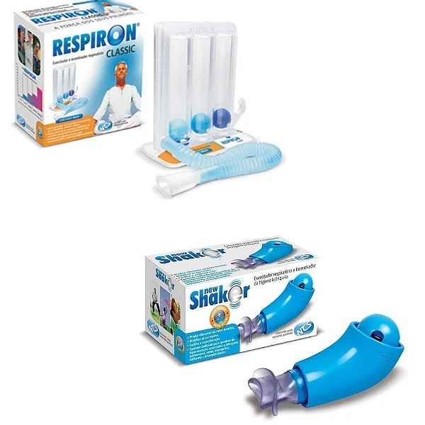 Kit New Shaker + Respiron Classic para Fisioterapia Respiratória e ...