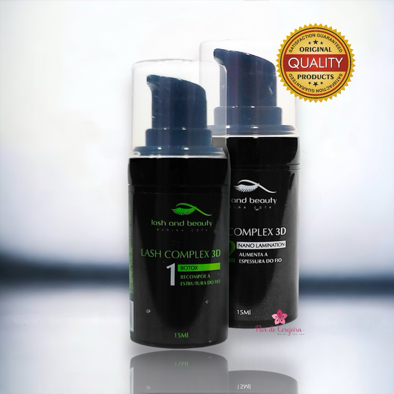 Lash Complex 3D - Passo 1 e 2 - Tratamento para cílios e Sobrancelhas ...