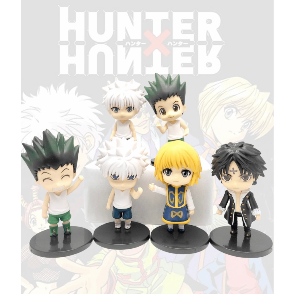 Boneco Hunter × Hunter Figuras de Ação Bonecos de Ação Decoração Anime Miniatura Killua Zoldyck/Gon Freecss/Kurapika/Chrollo Lucilfer