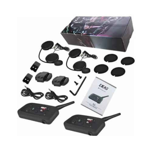 Intercomunicador Capacete Moto V6 1200m Radio Comunicador