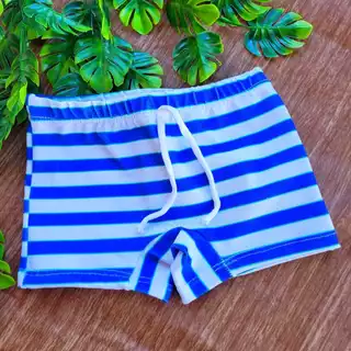 Sunga Infantil masculina Estampada Importada Modelo Box Praia Verão Mar Cueca