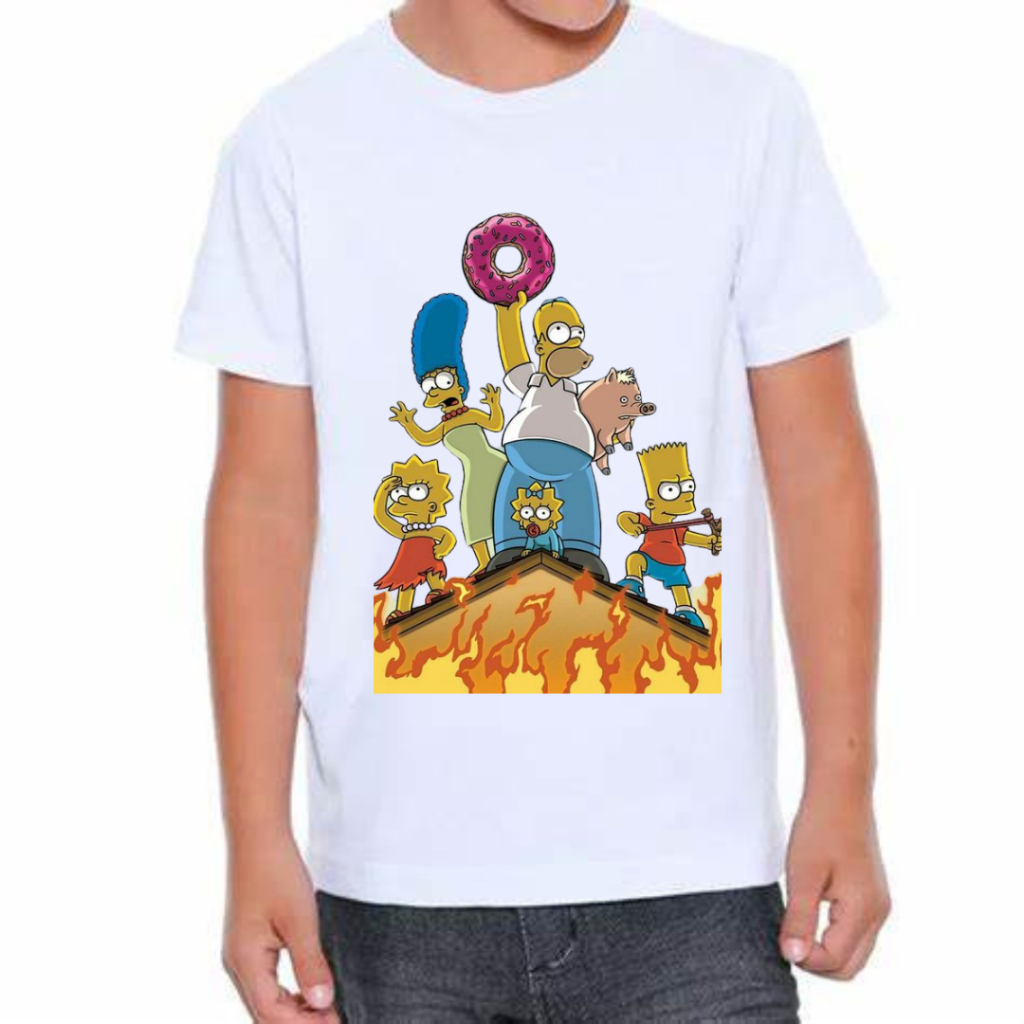 1989 The Simpsons Say Cheese Shirt – WyCo Vintage
