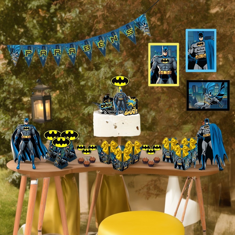 Faça você personalizados: Kit festa Batman 3