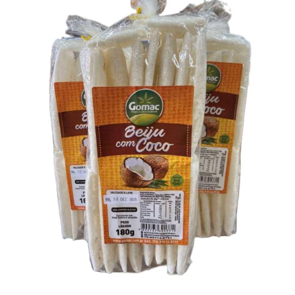 Beiju com Coco Gomac 5 Unidades | Shopee Brasil