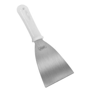 Espátula 10cm Reta Chapeiro Aço Inox Profissional Hamburger