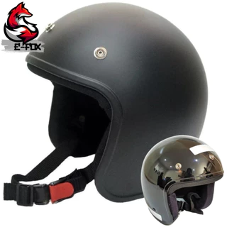 CAPACETE ABERTO RETRO CUSTOM OLD SKULL VINTAGE CLASSIC RACER 3 BOTÕES PRO TORK