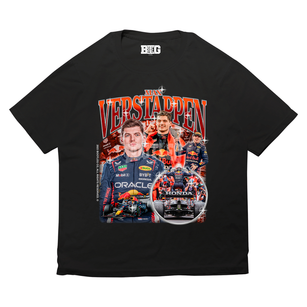 Camisa Básica Max Verstappen Automobilismo Campeão Formula 1 Unissex Graphic Tees