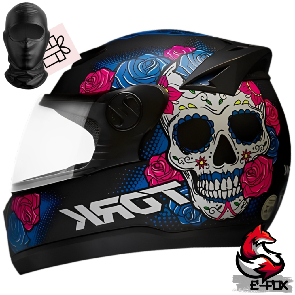 CAPACETE FECHADO CAVEIRA MEXICANA MEXICAN SKULL EVOLUTION G7 ORIGINAL ...