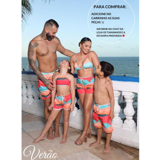 Roupas de praia hot sale iguais para familia