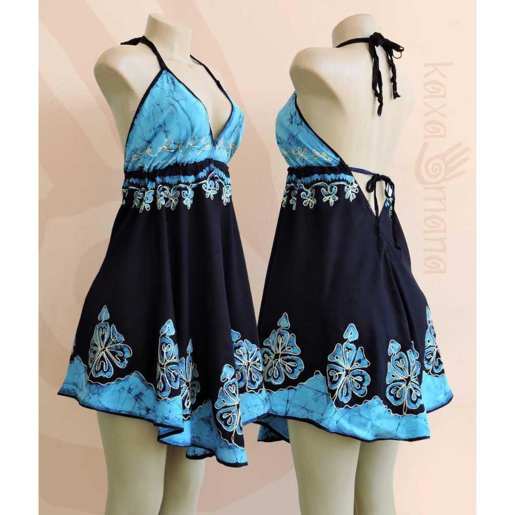 Vestido Regata Indiana Hippie Artesanal Boho Psicodélica