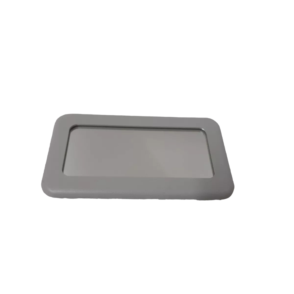 Vidro Espelho Universal Com Fita Dupla Face Para Quebra Sol Cinza