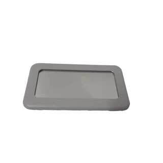 Vidro Espelho Universal Com Fita Dupla Face Para Quebra Sol Cinza