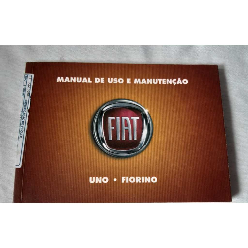 MANUAL DO PROPRIETARIO FIAT UNO FIORINO 2009 USADO
