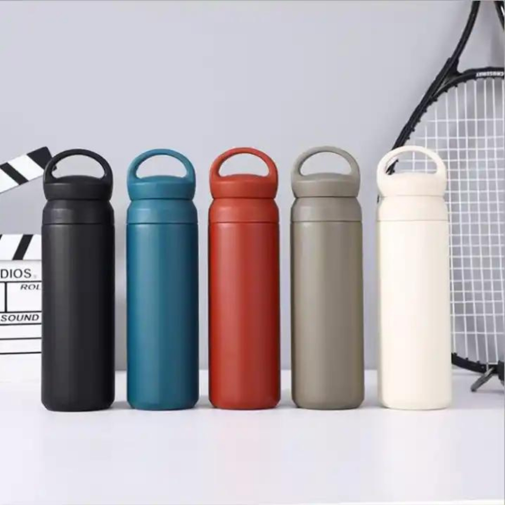 Garrafa Térmica De Parede Dupla Quente & Frio Com Isolamento Térmico 500ml e 350ml - TOP