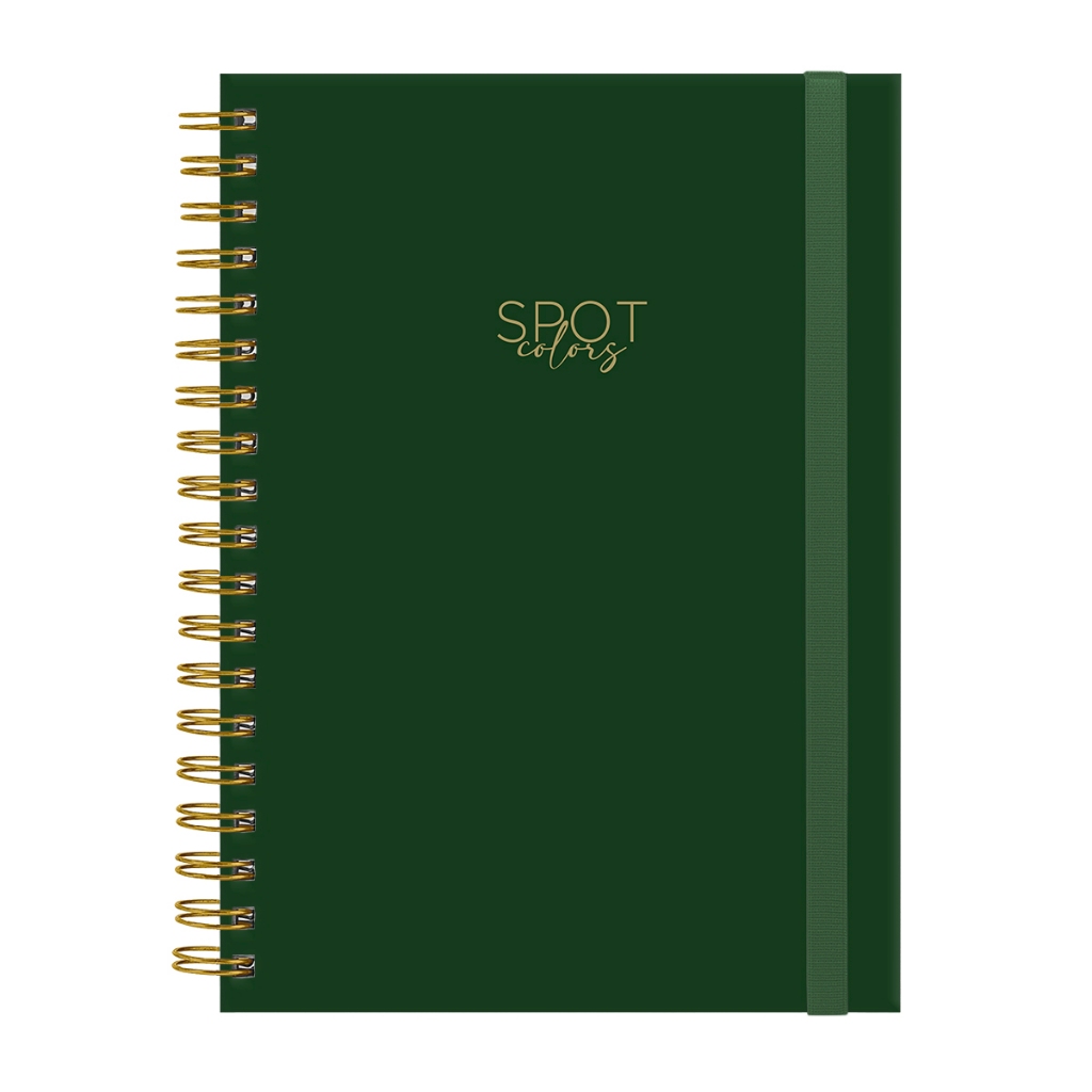 Caderno Capa Dura Colegial Plus Spot Colors