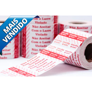 10.000 Lacre Delivery Segurança Embalagens Adesivo 10x2cm 100x20mm