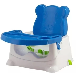 Cadeira De Alimentação Infantil Portátil Urso Azul Multmaxx