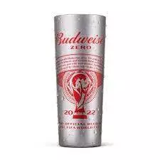 Copo Budweiser Copa do Mundo Alumínio Prata 650ml