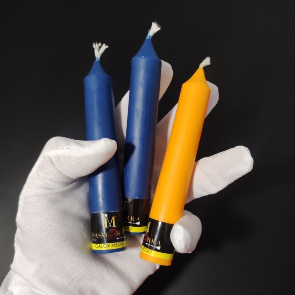 Vela para Wax Play BDSM - Calor Médio (Kit 3 unidades) - Masmorra Velas
