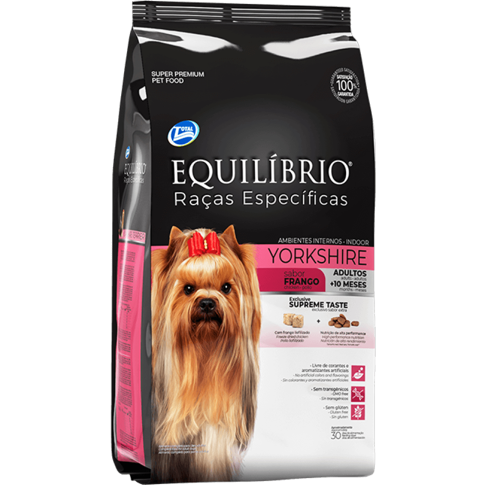 Ração Equilíbrio Raças Específicas Yorkshire Adulto 2kg | Shopee Brasil