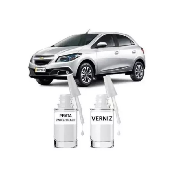 Tinta Tira Risco Automotivo Chevrolet Onix Prata Switchblade 2013 A 2021