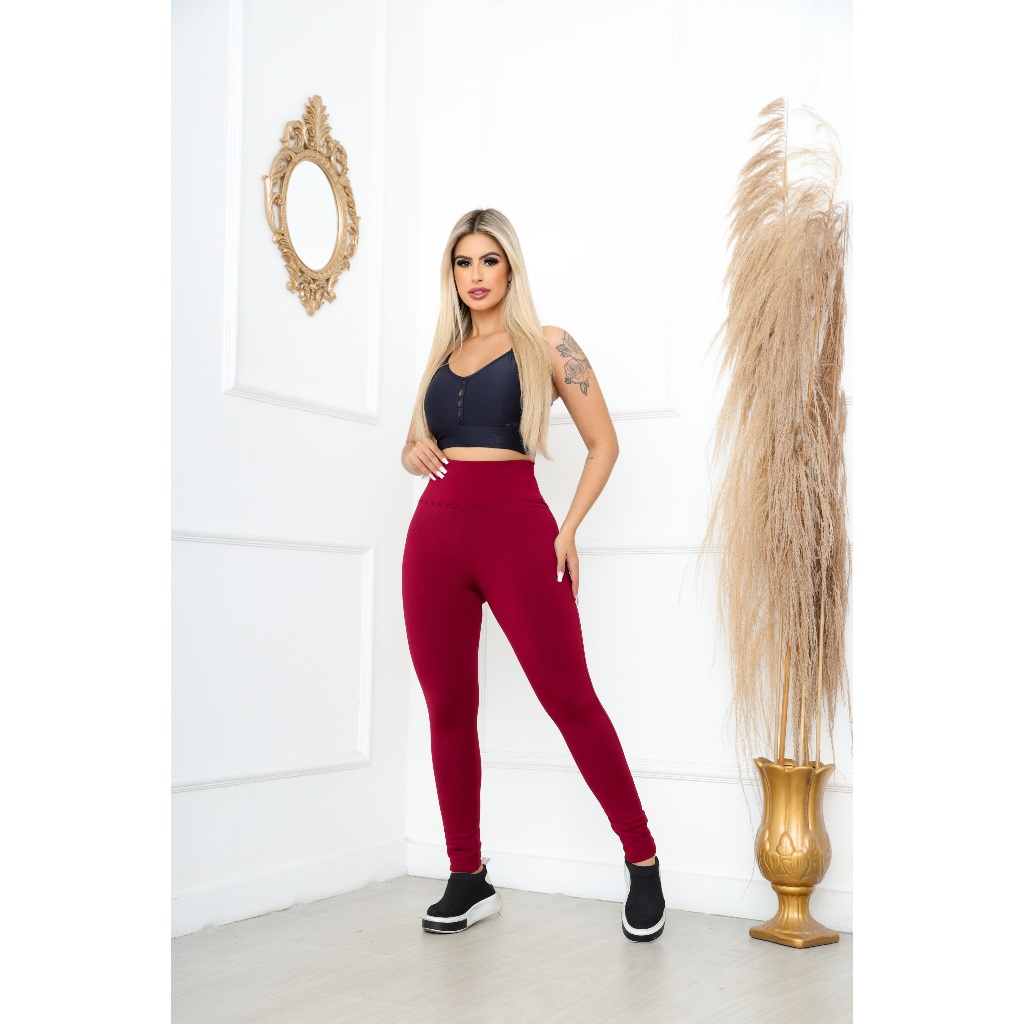 Calça Legging Plus Size Roupa Fitness De Academia Feminina Leg