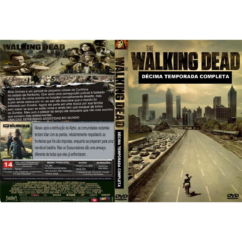 Dvd Box Série The Walking Dead Temporadas 10 e 11 - raridade - (12