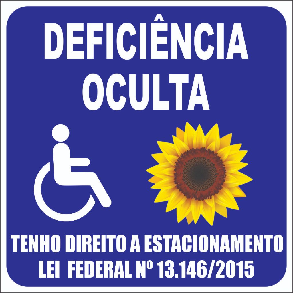 Adesivo Deficiência Oculta Girassol Pcd | Shopee Brasil