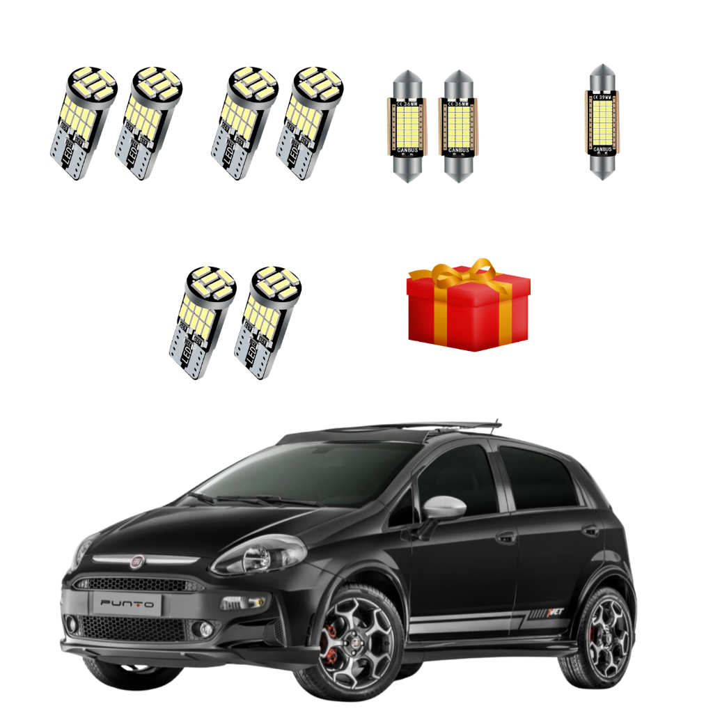 Kit Led Interna Premium Fiat Punto 2008 Até 2017 - Canbus